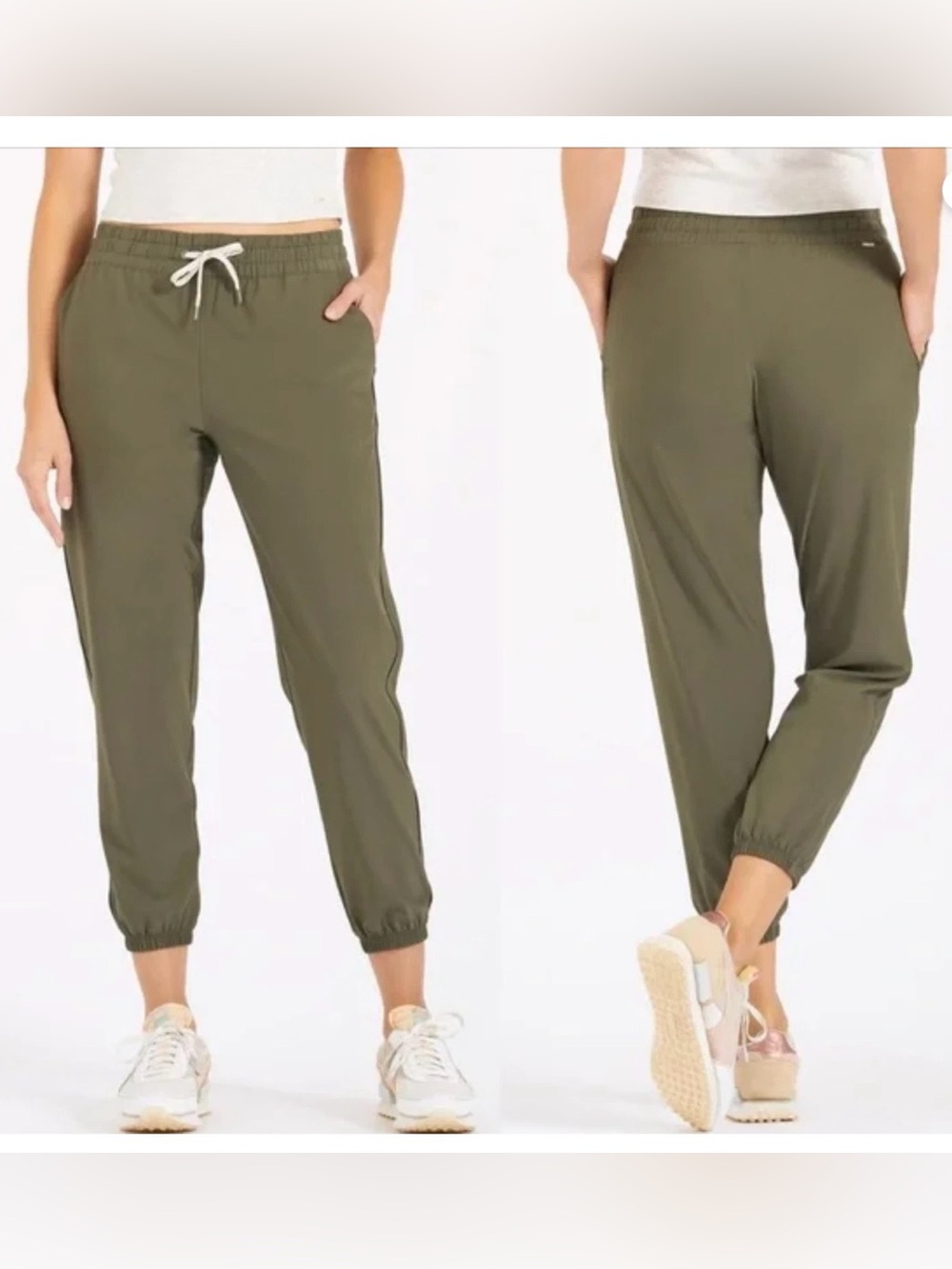 Vuori WEEKEND Olive Green Drawstring Jogger Size M